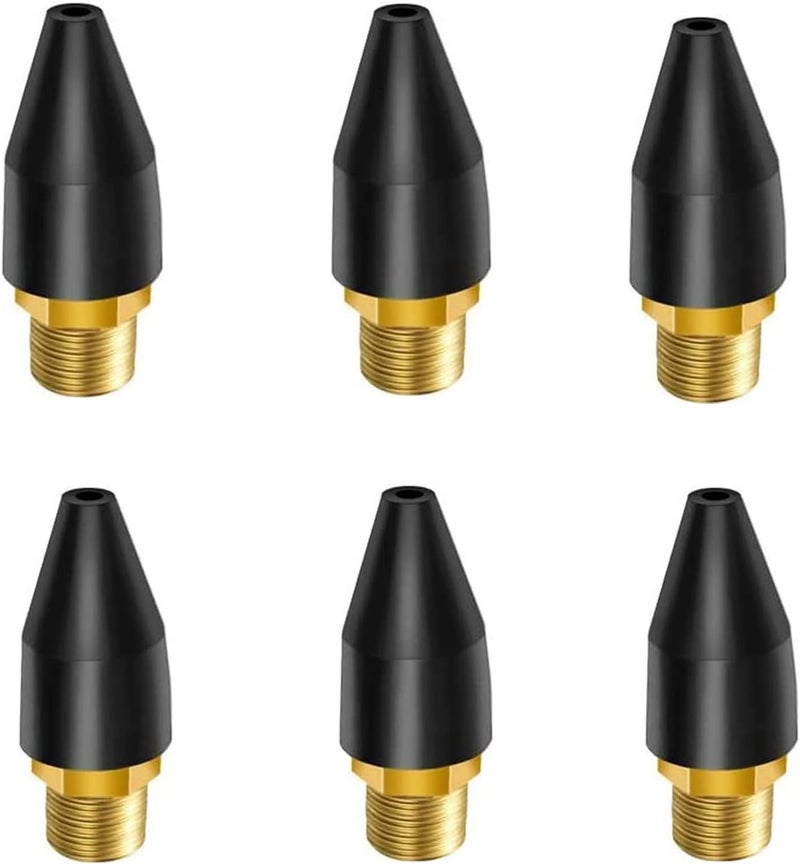 ARTJIANG 6PCS Black Rubber Air Tool For Air Nozzle Tip, Blow Gun Rubber Tip For Air Tool, Parts Air Nozzle For Air Blow Guns Tool For Air Tool Parts & Accessories Air Blow Guns Tool - Image 1
